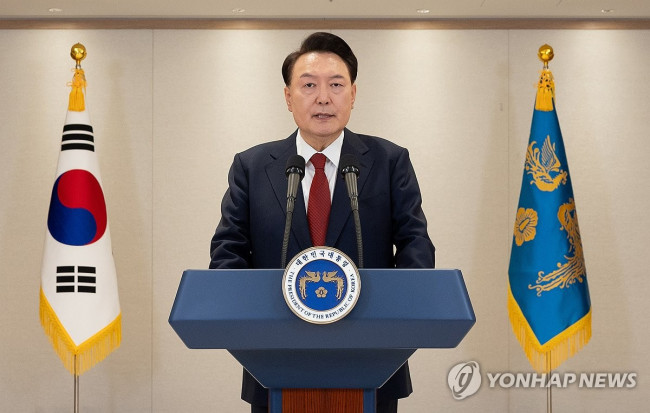 대국민 담화하는 윤석열 대통령