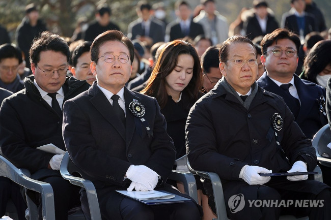 권영세 비상대책위원장과 이재명 대표