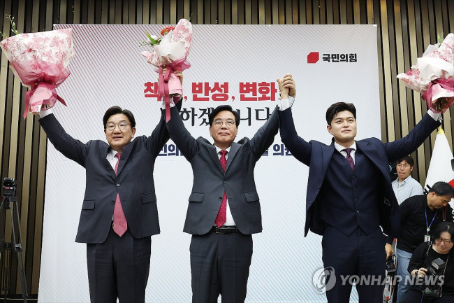 국민의힘 원내대표로 선출된 송언석 의원