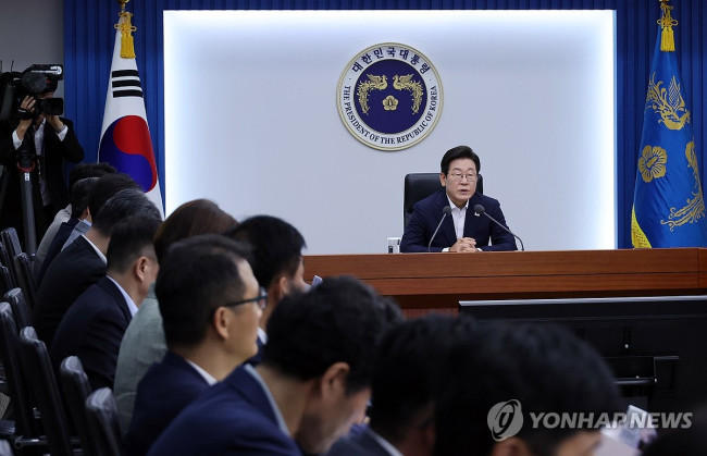 이재명 대통령, 수석보좌관회의 발언